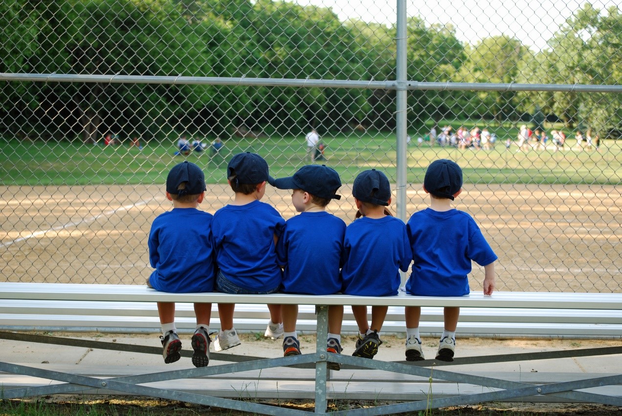 Little Leaguers on Bench)